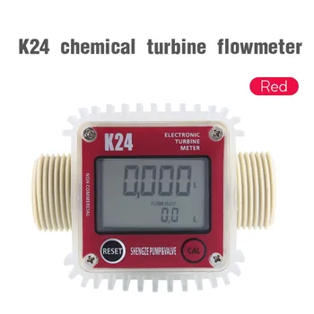 1 Vnt K24 LCD Turbina Skaitmeninis Dyzelinas Kuro Srauto Matuoklis Plačiai Naudojami Chemikalai Vandens images
