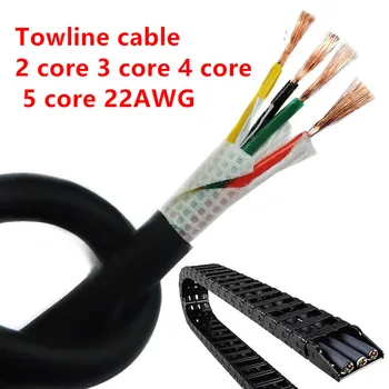 18AWG 20AWG 22AWG 2/4/3/5/6/8 core Towline kabelis 5m PVC lanksti viela TRVV atsparumo lenkimo atsparus korozijai vario viela images