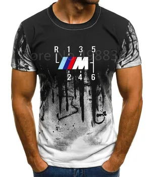 2019 Prekės Vasaros top Motorsport Vyrai, M Serijos M2, M3, M5 Automobilių Kreiptuką Dizaino Laisvalaikio hip-hop T-Shirt V Galia (t-shirt images