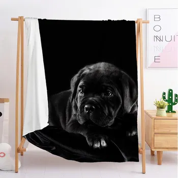 2020 Gniūžtės šuniukai gyvūnų Užsakymą antklodės Dideli ir maži mesti antklodę gobelenas miega pledas flanelė, antklodė, patalynė images