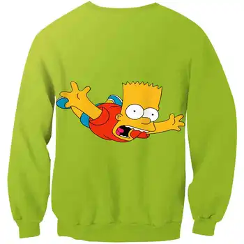 2020 Juokinga berniukai palaidinukė animacinių filmų Simpsonų Spausdinti Harajuku vaikai mergina hoodie vientisos spalvos atsitiktinis mados puloveris Streetwear images