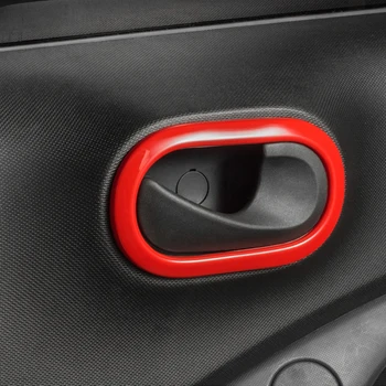 2vnt ABS plastiko, vidinės durys dubenėlį, padengti mercedes naujas smart fortwo forfour 453 automobilių lipdukai automobilio stiliaus dekoro priedai images