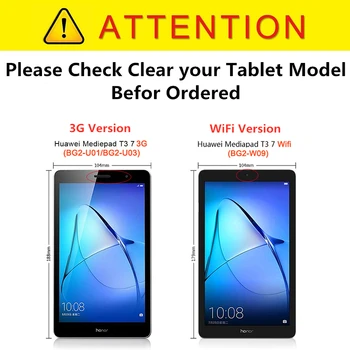 2vnt/daug 9H Grūdintas Stiklas Ekrano apsaugos Huawei MediaPad T3 8.0 7.0 3G 4G Wi-fi Tablet Apsauginės Plėvelės KOB-L09 KOB-W09 images