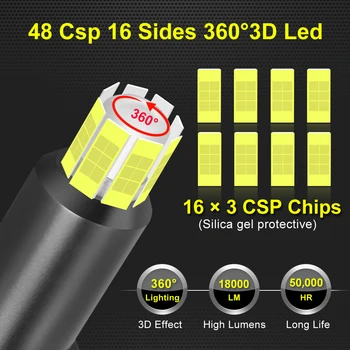 2vnt Mini led H7 Silicio SPT LED Lemputės Automobilių Žibintų H11 H1 H8, H9 H3 9005/HB3 9006/HB4 80W 20000LM 6500K Auto priekinis Žibintas, Priešrūkinis Žibintas images