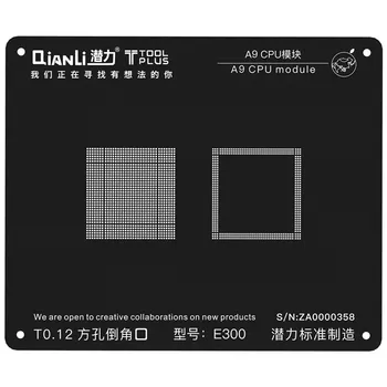 3D/2D QianLi CPU A12/A11/A10/A9/A8/A7 RAM Reballing Juoda Trafaretas Augalų Alavo Plieno Net iPhone XS/8 Plius/8/7/6S/6s Plius/6/5s images