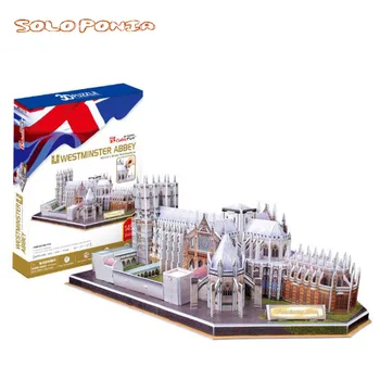 55-78 cm miniatiūriniai kartono, popieriaus surinkimas modelis Pasaulyje Garsaus Micro Kraštovaizdžio 3D Žaislai, Galvosūkiai Vaikams 