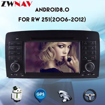 Automobilio Radijas Octa core Android 8.0 Automobilio DVD Grotuvas GPS galvos vienetas Mercedes Benz RW 251 2006-2012 GPS Navigacijos auto stereo BT images