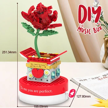 BZDA Kūrėjas Menų Gėlių Blokai Mini Bonsai Augalai Modelis Plytų Mergina Dovanos Šeimos Apdailos Žaislų Kolekcija images