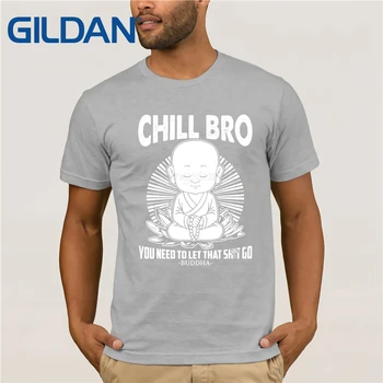 Chill Bro - Budistų Marškinėliai - Buda Marškinėliai Motinos Diena Miss T-marškinėliai, Drabužiai Populiarus T-Shirt Crewneck Medvilnės Tees images