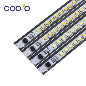 COOLO 10vnt/daug AC220V LED Juostelė Šviesos 49cm Didelio Ryškumo 2835 72 Led/vnt LED Sunku Juostelės Balta Šiltai Balta images