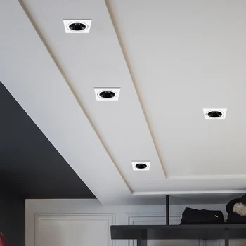 [DBF]2020 Kampas Reguliuojamas Anti-glare Aikštėje COB Įleidžiamas LED Downlight 7W 12W LED Lubų Vietoje Šviesos Virtuvė, Gyvenamasis kambarys Patalpų images