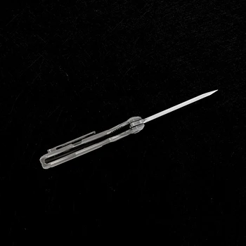 DICORIA District 9 Mūšis Flipper sulankstomas peilis M390 peiliukų Titano rankena medžioti lauko Išgyvenimo peiliai EDC Įrankis Kišenėje peiliai images
