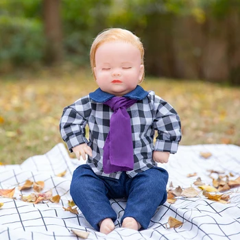 Džentelmenas Reborn Baby Doll, 50CM Audiniu Kūno Reborn Baby Doll, Žaislų Kūdikių Lėlės Reborn Bonecas Brinquedos images