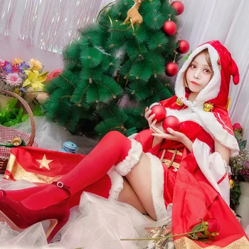 Etapo Rezultatų Drabužius Mergina Dovana Kalėdų Klasikiniai Žaidimai Cosplay Kinijos Grožio Kostiumai Raudona Elegantiškas COS Animacinių filmų Vienodas images