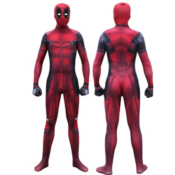 Filmo Deadpool 2 Cosplay Kostiumų Superhero Halloween Kostiumai Vaikams, Suaugusiems Užsakymą Bodysuit Kostiumas Jumpsuit Cosplay Deadpool images