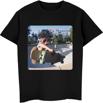 Fu Mandžiūrijos Veiksmas Eiti Stoner Roko Grupė Kyuss T-shirt Hip-Hop Tees Viršūnes Juokingi Marškinėliai Vyrams Medvilnės Marškinėliai Harajuku Streetwear images