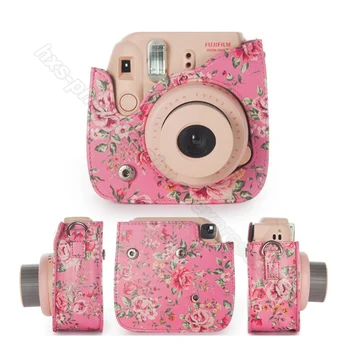 Fujifilm Instax Mini Kamera spalvinga Atveju, Fuji Instax Mini 9 8 Kameros su PU Oda - Blue Rose pink, Miško žalia Rausva images