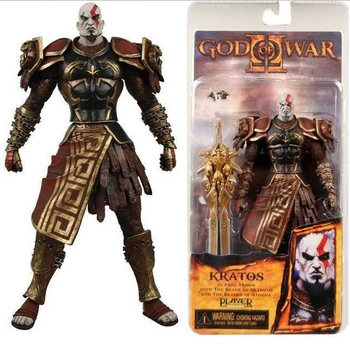 God of War II Kratos Ares Šarvai W Menčių Veiksmų Skaičius, Žaislas, Lėlė Su būda 18cm images