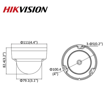 Hikvision Originalus IP Camera DS-2CD2185FWD-aš 8MP Tinklo Dome POE IP Camera H. 265 VAIZDO Kamera, SD Kortelės Lizdą, IK10 IP67 4pcs/daug images