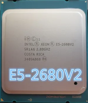 Intel Xeon Processor E5 2680 V2 CPU E52680 v2 2.8 LGA 2011 SR1A6 Dešimties Branduolių Serverį processor e5-2680 V2 E5-2680V2 images