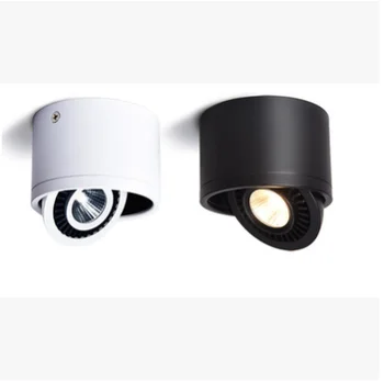 Kampas Reguliuojamas šviesos srautą galima reguliuoti paviršinės Montuotės Downlight Lubų Lempa 9W 7W 12W 15W COB LED Spot Light AC110/220V Šviesa images