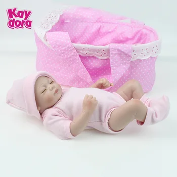 KAYDORA 28cm Visas Vinilo Reborn Baby Lėlės Su miegmaišį Gyvas Maža Mergaitė Vonioje Bamblys Gimtadienio Dovana Vaikams, Mini Žaisti Žaislai images