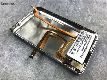 Knotolus metalą būsto padengti audio jungtis hold 650mAh baterijas asamblėjos iPod 5th gen video 30gb images