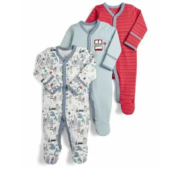 Kūdikių pižama medvilnės naujagimių bebe drabužių 3pcs mergaičių drabužius vienaragis rompers kūdikių pižama berniukams drabužių bamblys jumpsuit images