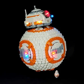 Led Šviesa Nustatyti Suderinama 75187 star bb-8 Robotas starfighter Statyba Blokai, Žaislų, Dovanų (tik šviesos+Baterijos langelį) images