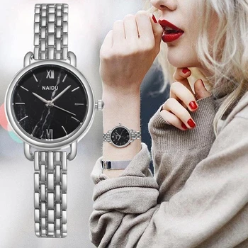 Moterų Laikrodžiai Prekės NAIDU Ponios Apyrankę Žiūrėti Vyriški Kvarcas Suknelė Laikrodį Feminino Relogio 2019 Naujas Reloj Mujer Kol Saati images