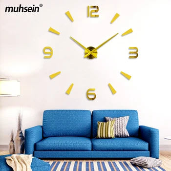 Muhsein 2020 m. Namų Dekoro Sieninis Laikrodis Naujas 3D Skaitmeninių Kūrybinių Laikrodis Šiuolaikinės Siena Lipdukas Laikrodis Didelis 