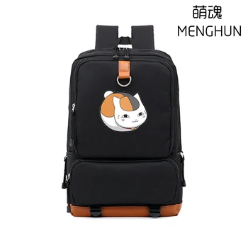 Natsume Yujinnchou neko sensei spausdinimo didelės talpos anime gerbėjų nailono kuprinės lovely cat backpack mokyklos maišą studentų nb198 images