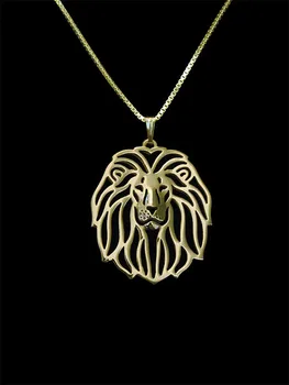 Nauja stiliaus madinga Liūtas auksu, rožinė aukso, sidabro padengtą pakabutis ir karoliai-gyvūnų mados juvelyrika images