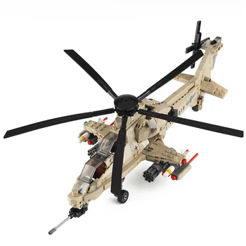 Naujas 749pcs Karinis lėktuvas Sraigtasparnis Blokai Karinį Lėktuvą Modelis Plytų Karių SWAT Žaislai Berniukams images