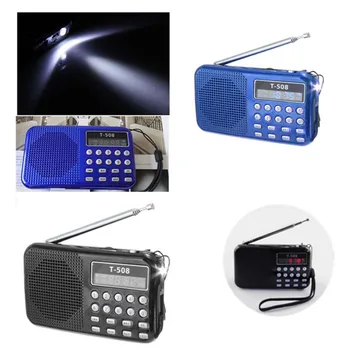 Naujas Mados Nešiojamų HIFI Mini Garsiakalbis MP3 Mobilųjį Telefoną, Garso Grotuvas, Žibintuvėlis Stiprintuvo Micro TF FM Radijas images