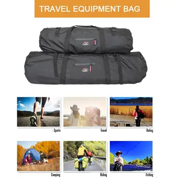 Nešiojamų Drobės Krepšys su Užtrauktuku Sulankstomas Krepšys Duffel Kelionės Sporto Įrangos Krepšys images