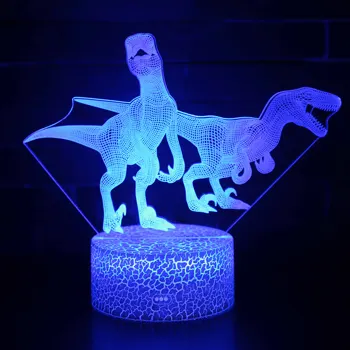 OUTELA Naktį LED Žibintai Naujiena 3D lempos Mielas Žaislas Dovana 7 ColorCartoon Atmosfera Lempa Vaikams, Vaikų Kambarys images