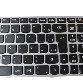 Pakeisti klaviatūras lenovo G50 70 45 30 M50 70 80 BR Brazilijos juoda klaviatūros sidabrinė rėmas 5N20K12989 sąsiuvinis naujų darbų images