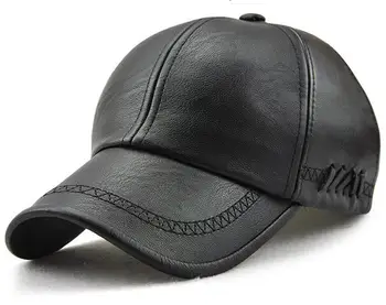 PANJOINER 2018 PU odos skrybėlę, naujos lauko atsitiktinis beisbolo kepuraitę senis šiltas dangtelis BLBX3 images
