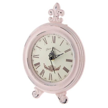 Paprastas Gyvenimas, Derliaus Medienos Laikrodis Europos Stiliaus Stalo Laikrodis Namų Dekoro Rožinė images