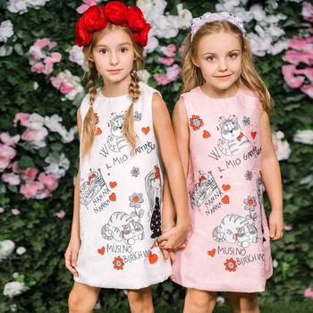 Princesė Suknelė Mergaitėms, Drabužiai simbolio, Chalatas, Fillette Kostiumai Vaikams Drabužių 2018 Prekės Mergaičių Suknelės Vaikams images