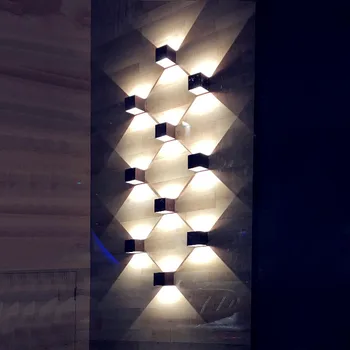 QLTEG Lauko Vandeniui IP65 Sienos Lempa, Modernios LED Sienų apšvietimo Patalpų Sconce Dekoratyvinis apšvietimas Veranda, Sodas Šviesos Sieniniai Šviestuvai images