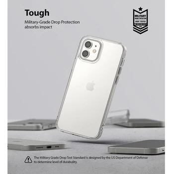 Ringke Fusion Case for iPhone 12 Pro Aiškiai PC Atgal ir Minkštos TPU Rėmo Hibridas Karinės Lašas Apsaugos iPhone 12 Cove images
