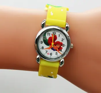 Undinėlė Populiarus 3D Laikrodžiai 10vnt Vaikų vaikams Žiūrėti Kalėdų dovanos Relogios feminino watchwrist images