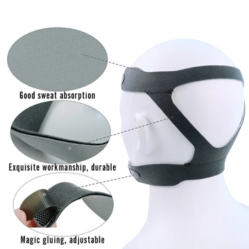 Universalus Anti-snore Lankelis Be Kaukė galvos Apdangalai CPAP Komfortą Pakeitimo Ventiliatorių Dalis Miego Apnėja Knarkimas Sveikatos Priežiūros images