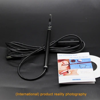 USB Ausų Valymo Endoskopą Borescope 2 in1 USB HD Vaizdo Ausies Šaukštas 5.5 mm Mini Kamera, Android, PC Ausies Pasirinkti Otoscope images