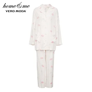 Vero Moda Moterų Dviejų dalių ilgomis rankovėmis & Kelnes Sleepwear Pižama Rinkiniai | 3193BS503 images