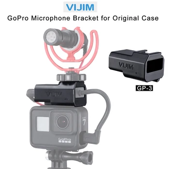 VIJIM GP-3 Gopro Mikrofono Laikiklis Greito Atleidimo Adapteris Originalus Gopro caseGopro 7/6/5 Gopro Narve Šalta Batų Priedai images
