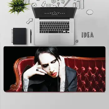 YNDFCNB Marilyn Manson Individualų MousePads Kompiuteris Nešiojamas Anime Pelės Kilimėlis Nemokamas Pristatymas Didelis, Mouse Pad Klaviatūros Kilimėlis images